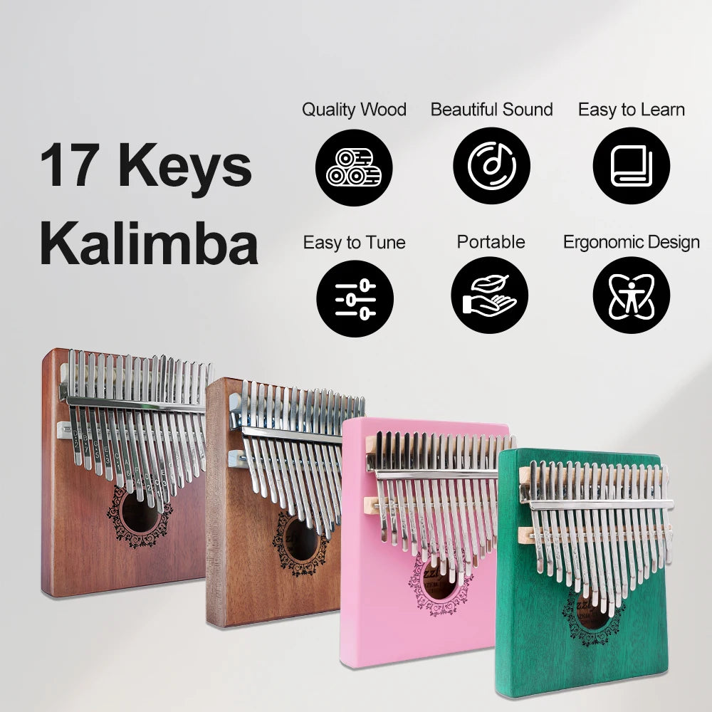 KALIMBA - 17 Keys Sapele